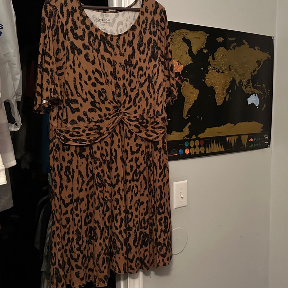 Super Soft Leopard Print Dress
